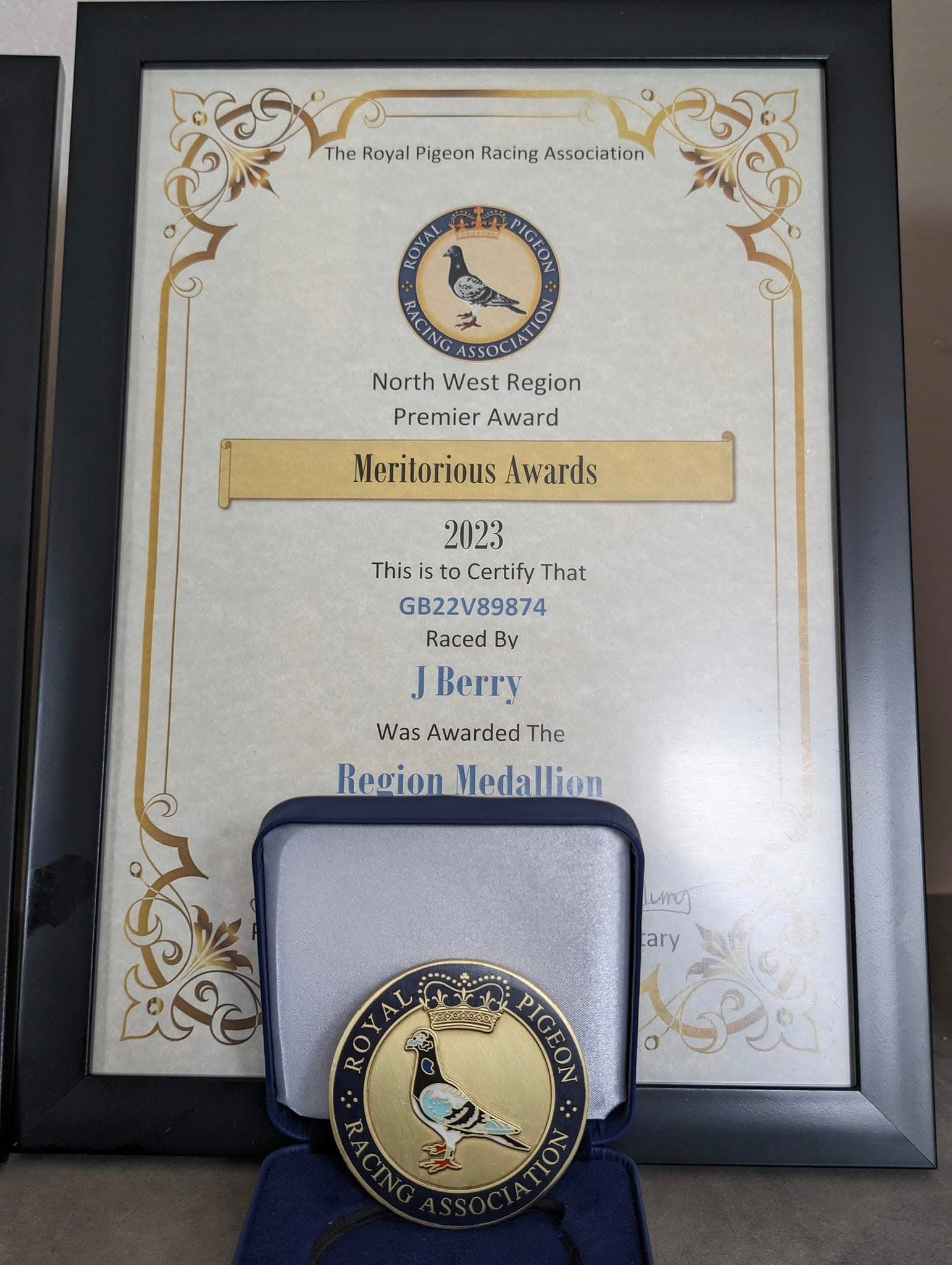 RPRA award and certificate