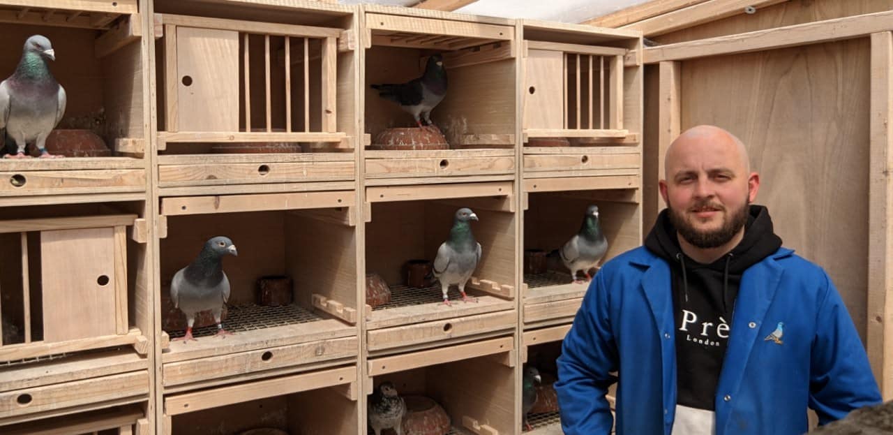 Jack Berry in the race loft